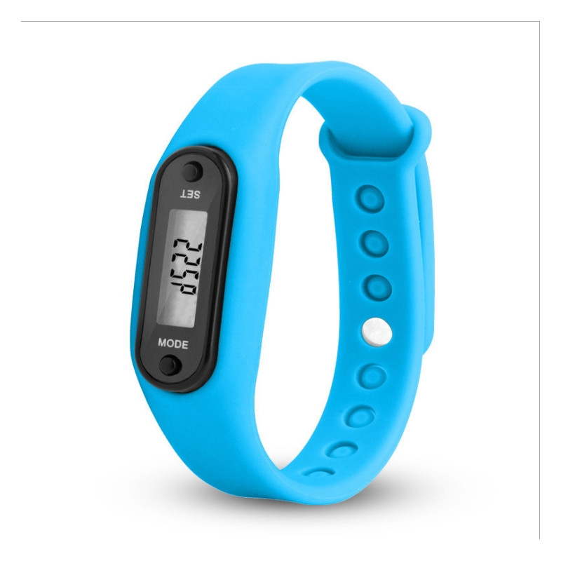 Type B Skridttæller Løbetæller Gåafstand - Lyseblå