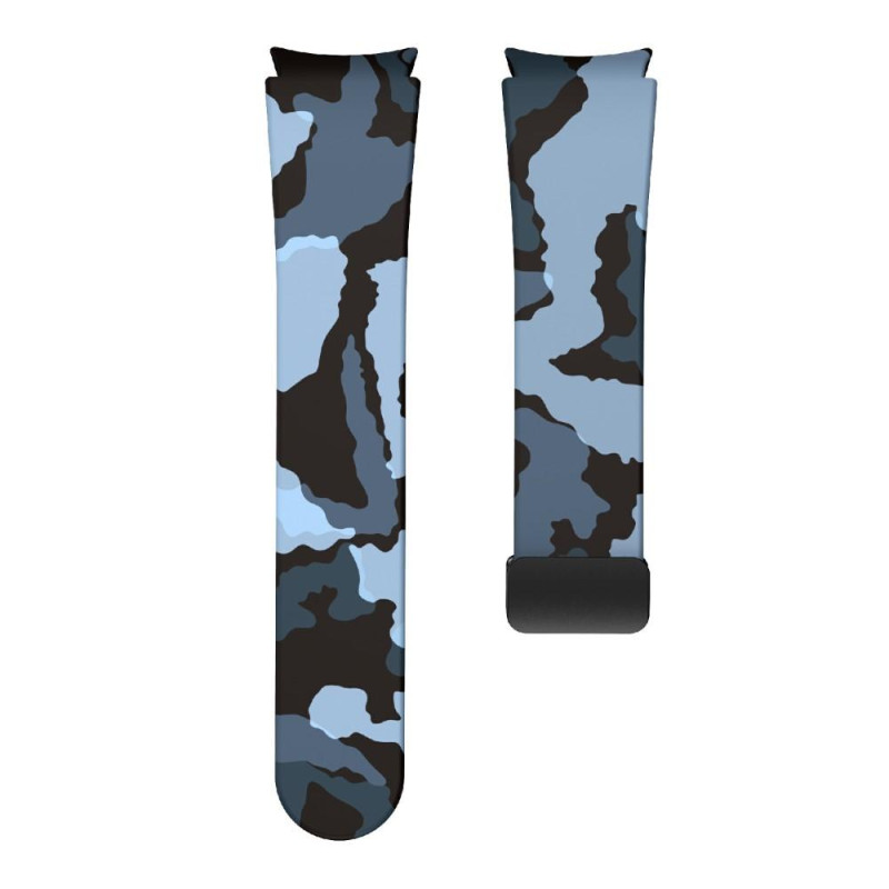 Samsung Galaxy Watch5+4 40 44mm Watch5 Pro 45mm Silicone Watch Band - Camo