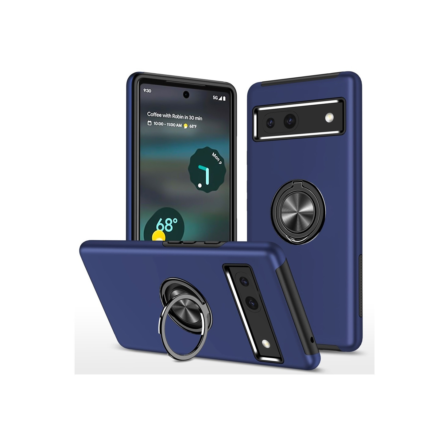 Google Pixel 8a sormenrengasjalustan hybridikotelo