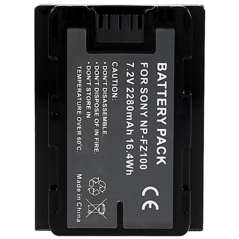 NP - FZ100 Li - ion batteri til Sony A7M3/A7R3/A7R111/ILCE - 9/A6600/A9M2 osv