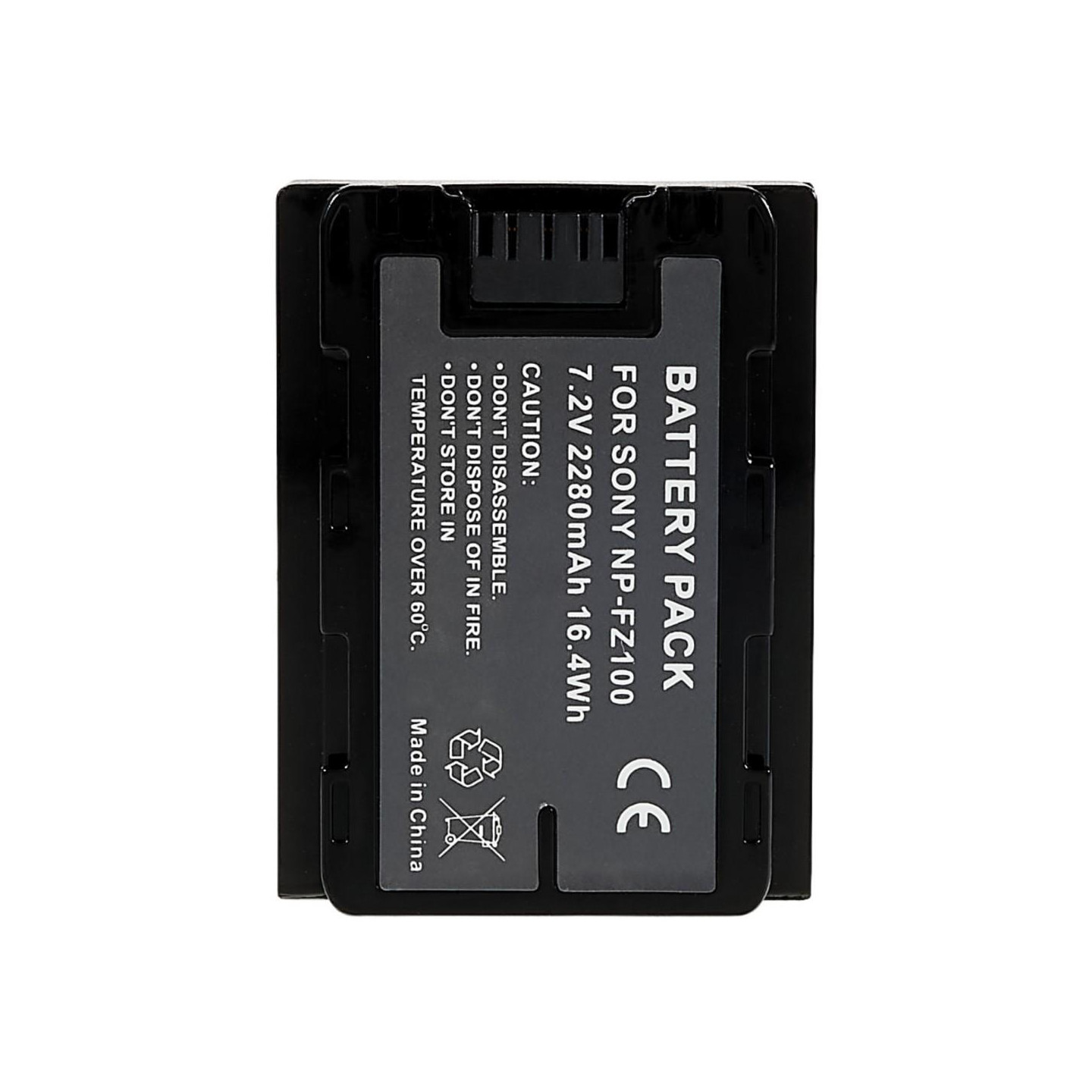 NP - FZ100 batteri til Sony A7M3/A7R3/A7R111/ILCE - 9/A6600/A9M2 osv