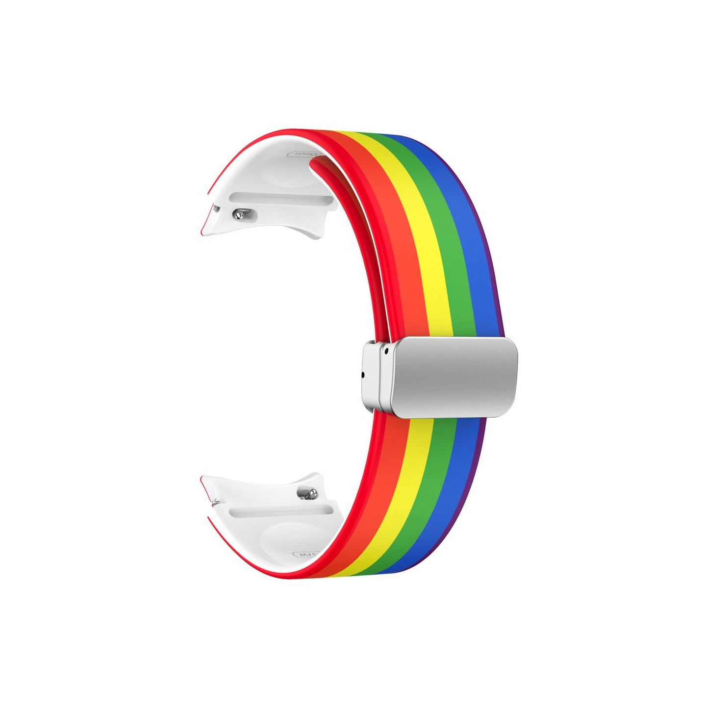 Samsung Galaxy Watch5+4 40 44mm Watch5 Pro 45mm Silicone Watch Band - Rainbow