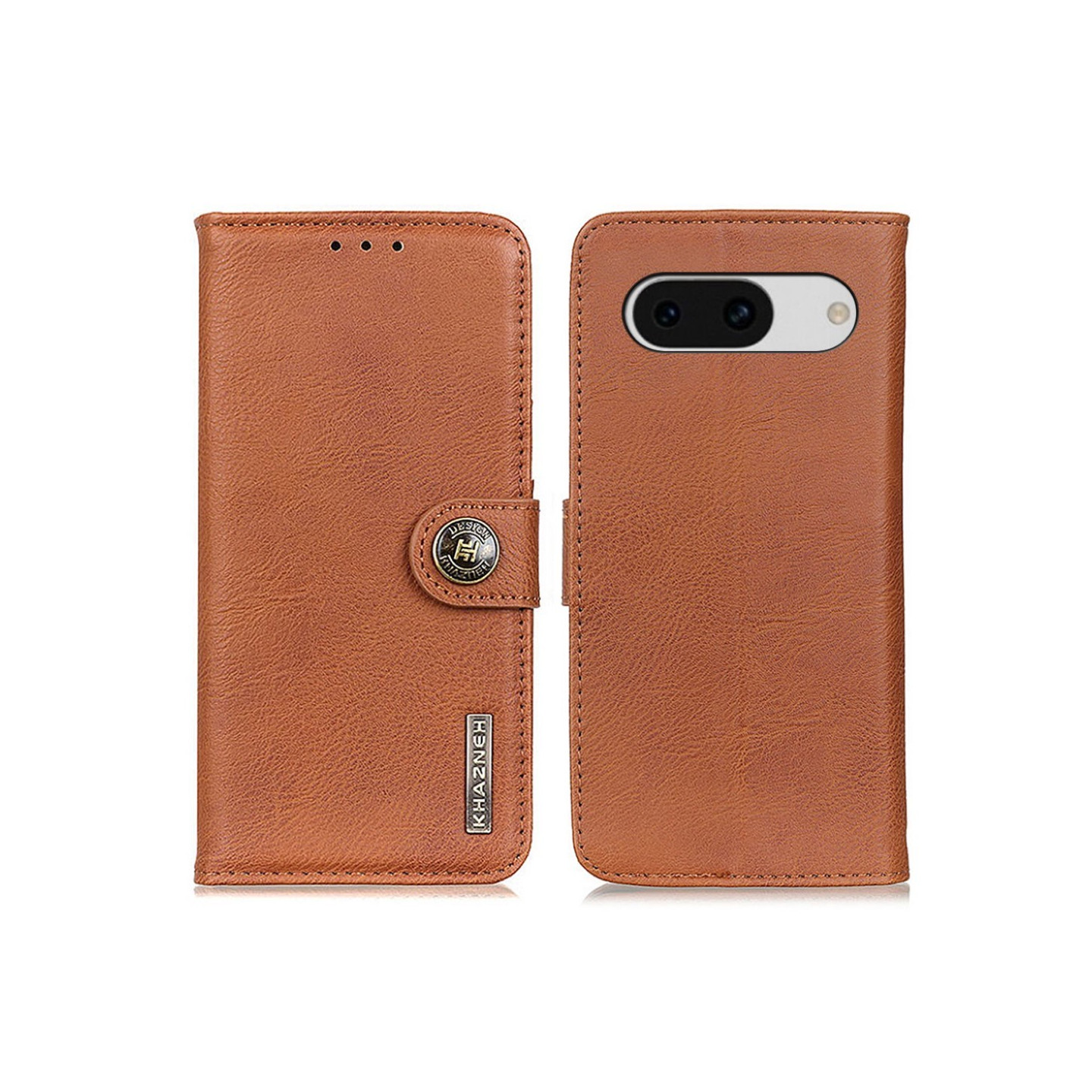 KHAZNEH Google Pixel 8a Lommebok - deksel - Brun