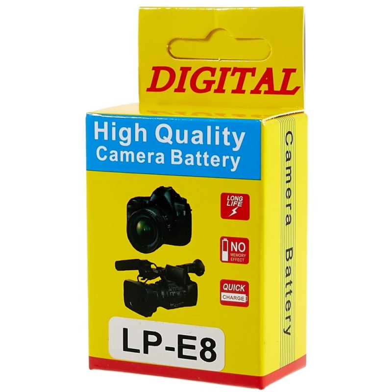 LP - E8 batteri til Canon EOS 550D/600D/650D/700D/60D osv