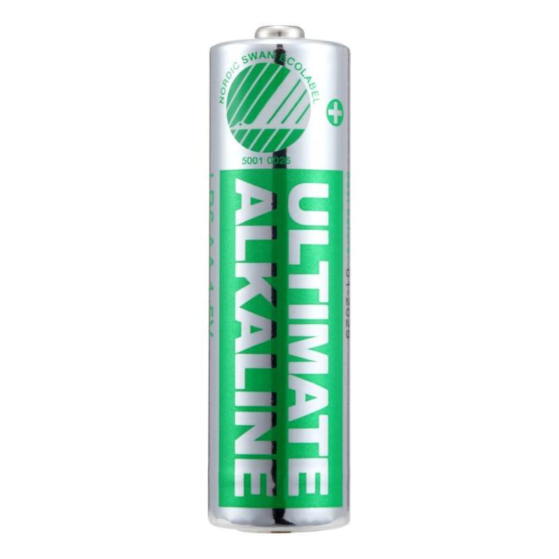 Ultimate alkalisk AA - batteri, svaneklassifisert, 1,5 V, 100 stk