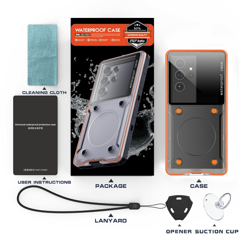 Universal IP68 waterproof case Phone mobile underwater protection