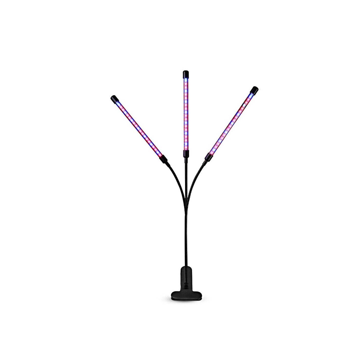 3 hoved Grow Light 60 LED - pærer Plantedyrkning Auto ON/OFF