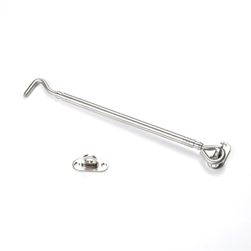 Hasp 10 - Inch Window Lock Security Stainless Steel Gate Latch