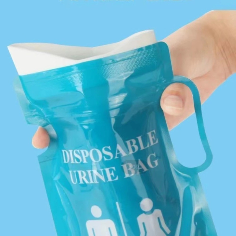 4 stk 750 ml biltissefri nødurinpose Engangs campingstrømpe