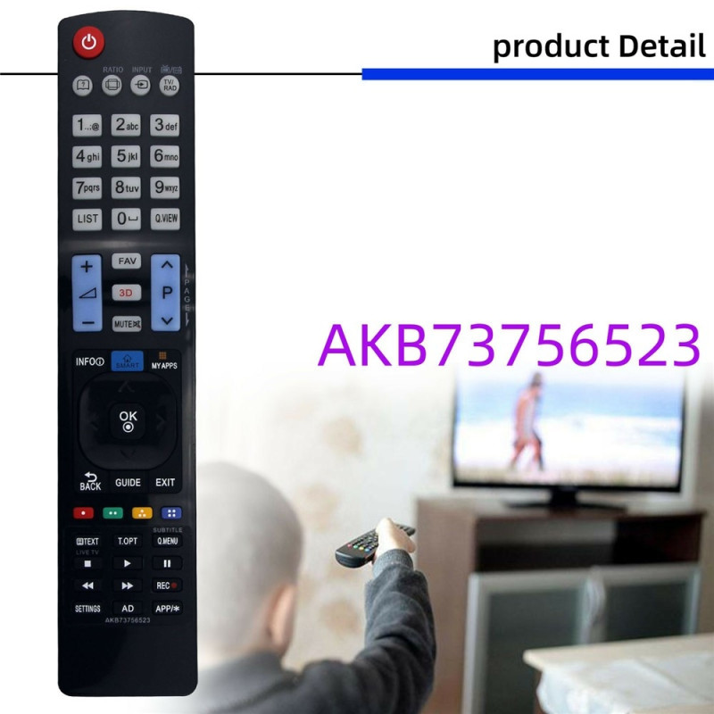 TV fjernkontroll Erstatning for AKB73756523 For LG TV