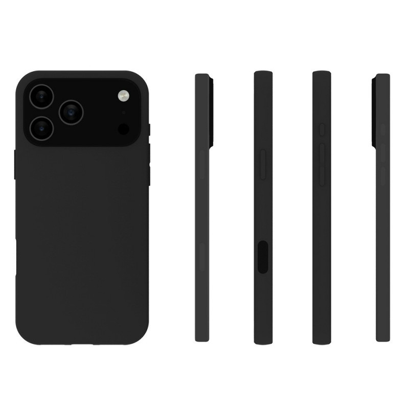 Til iPhone 17 Pro Max Case TPU Cover Bagside - Sort