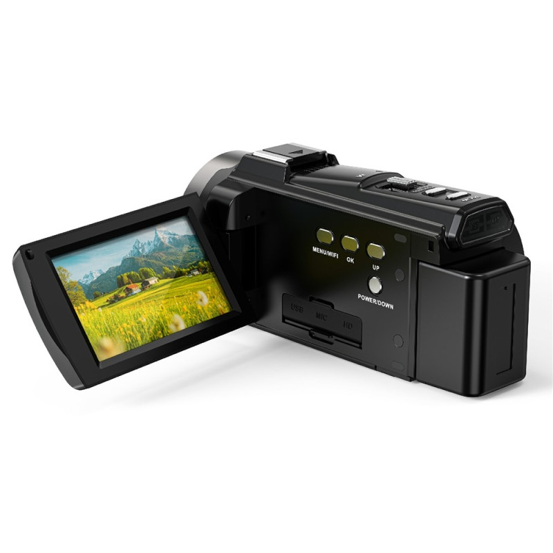 Digitalkamera 5K 3X optisk zoom 6-akset stabilisering DV-videokamera + 32GB kort