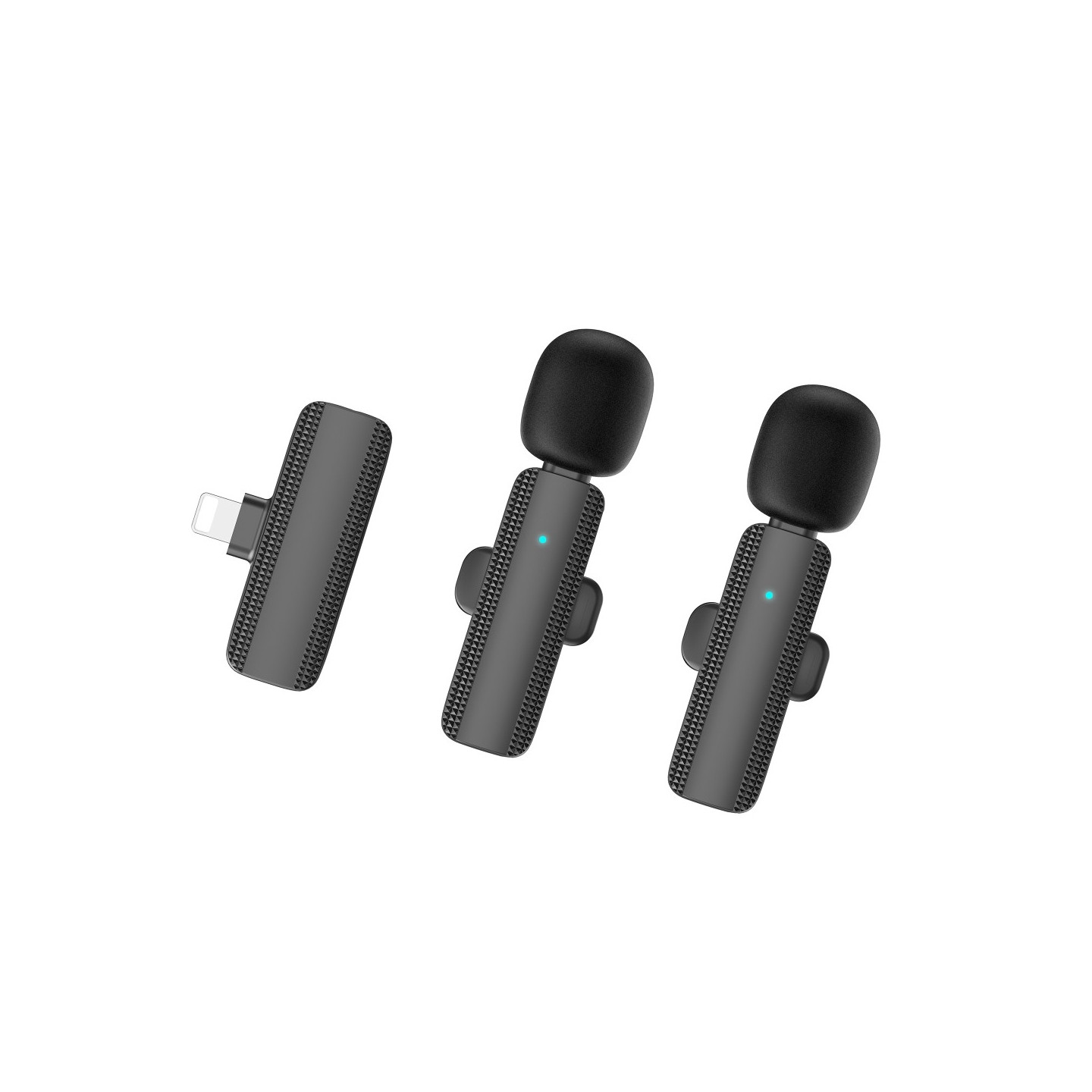 Trådløs Lavalier Lapel Microphone & Receiver til iPhone 2 +1
