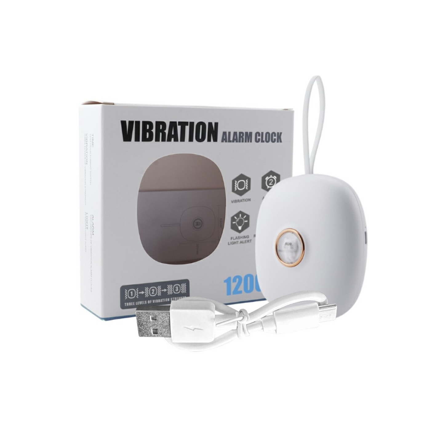 Stille vibrasjonsvekkerklokke Studentvekkerklokke