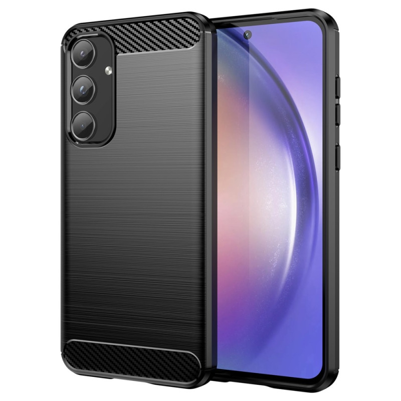 Til Samsung Galaxy A55 Cover Til Telefon TPU Carbon Fiber Texture Slim - Fit