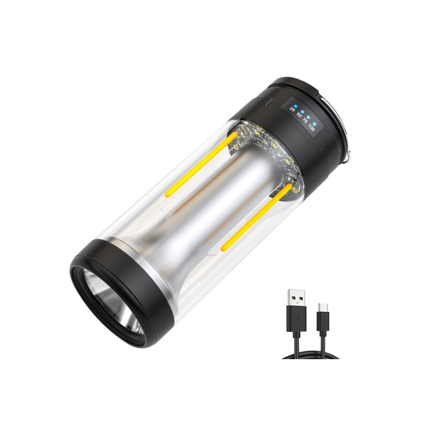 3 - i - 1 Lampe Camping Dobbelt lyskilde Genopladelig