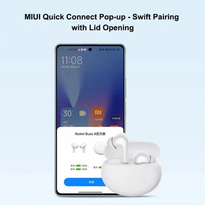 XIAOMI Redmi Buds 4 Active Bluetooth - kuulokkeet - musta