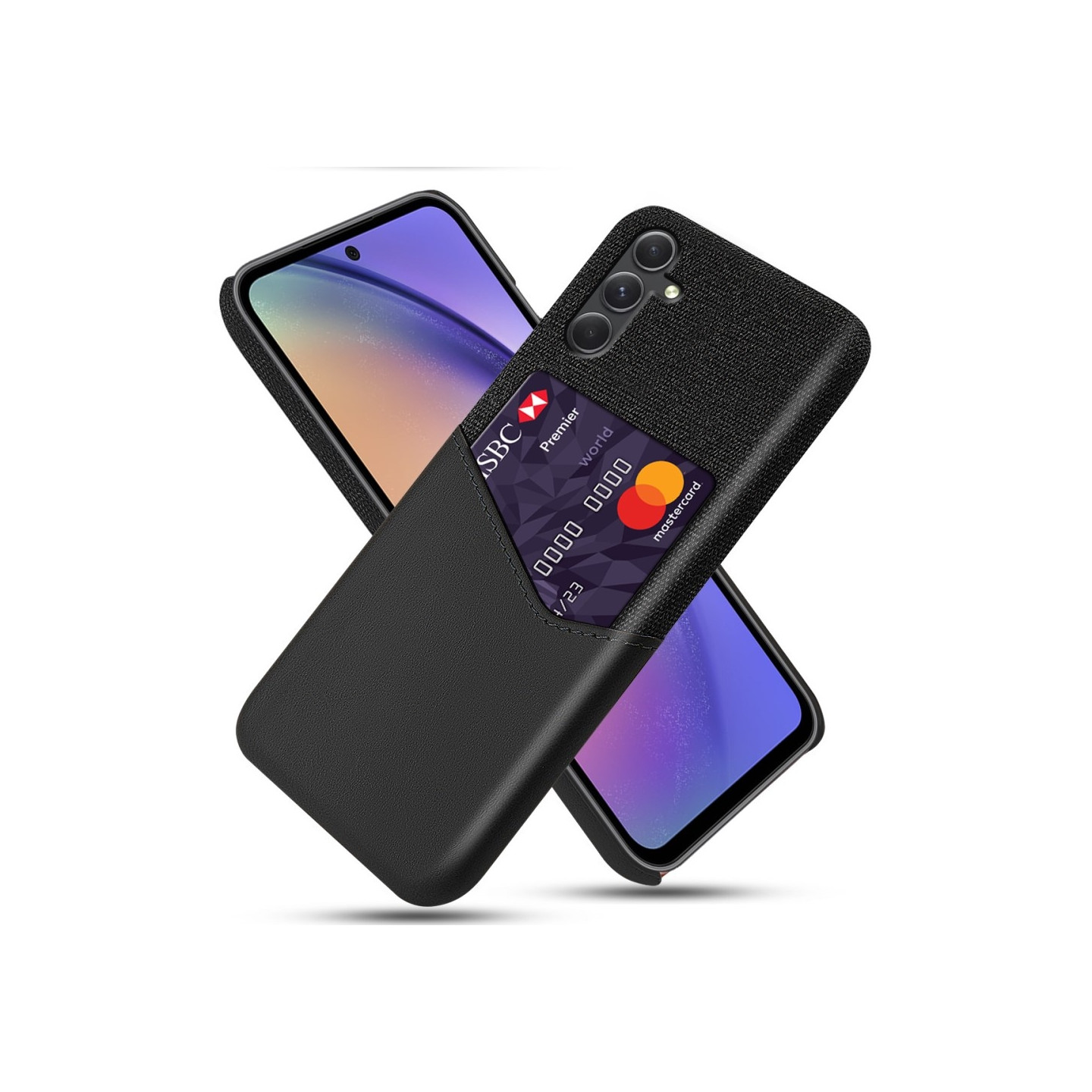 Samsung Galaxy A55 KSQ Pu - nahkapäällysteinen kuori kova kotelo