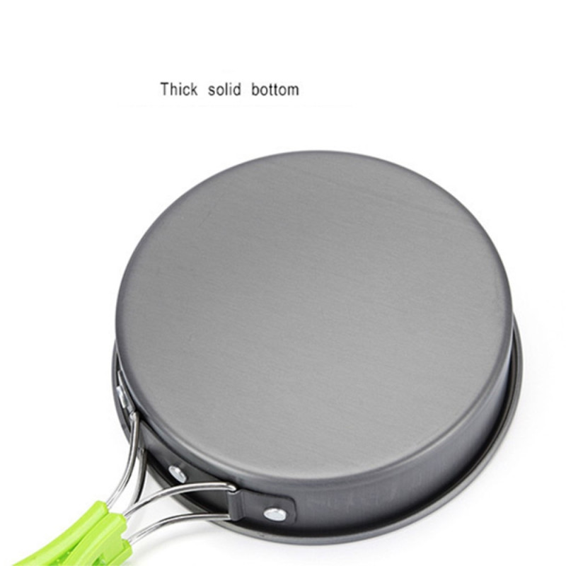 Camping Kitchen utensils set pan with utensils