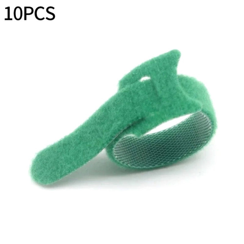 10 pcs Nylon Magic Tape Garden plant tie tape 10x1cm