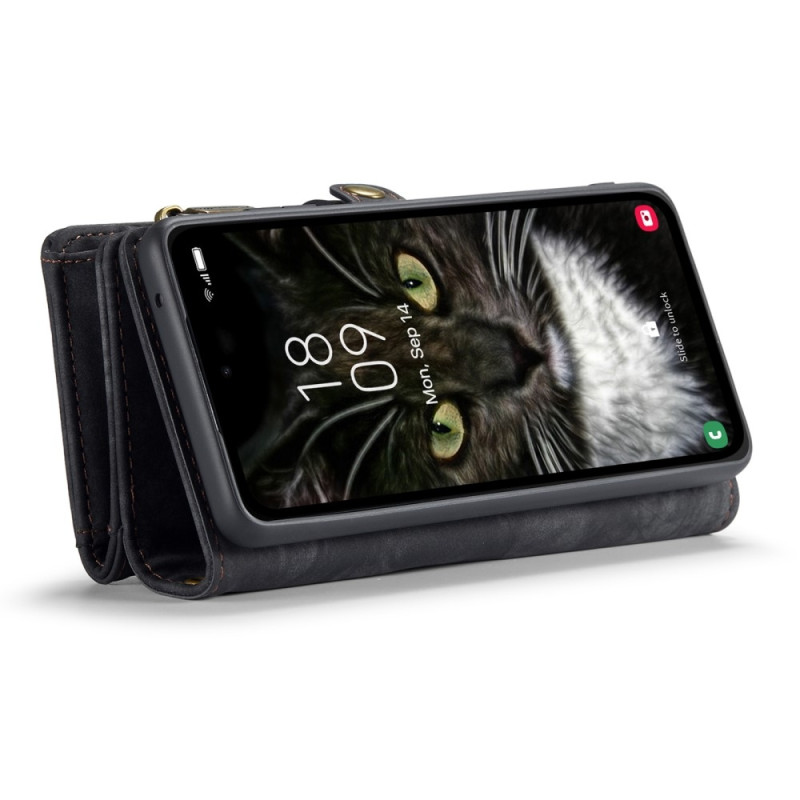 CASEME til Samsung Galaxy A35 5G 2 - i - 1 tegnebog taske - Sort