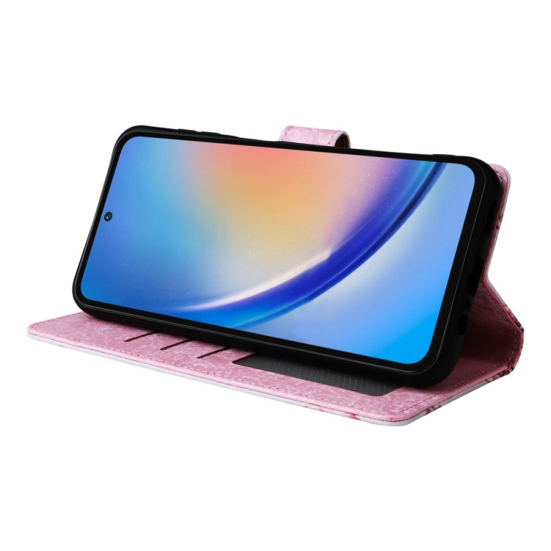 Til Samsung Galaxy A35 Lommebok - deksel Blomster