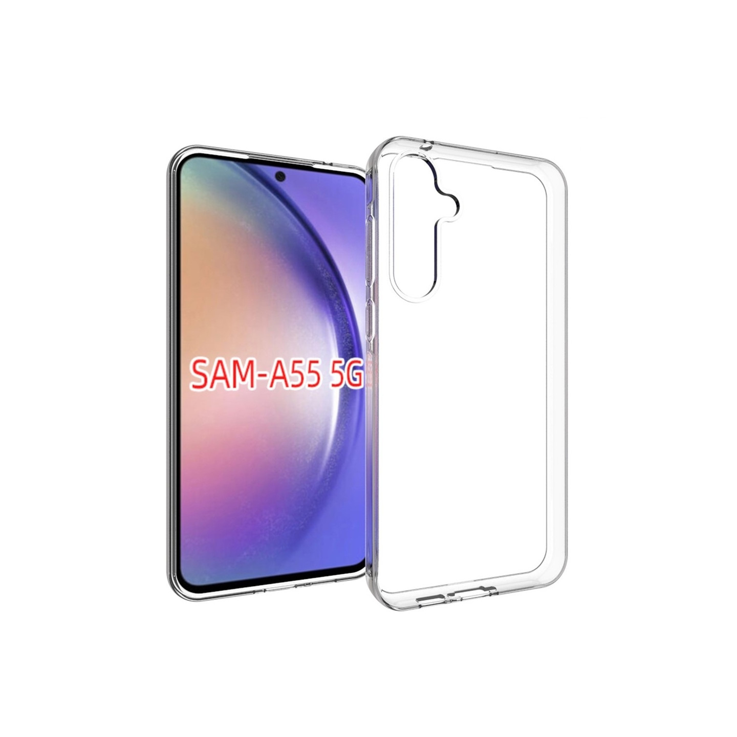 Samsung Galaxy A55 - kuoren TPU - suojus takana