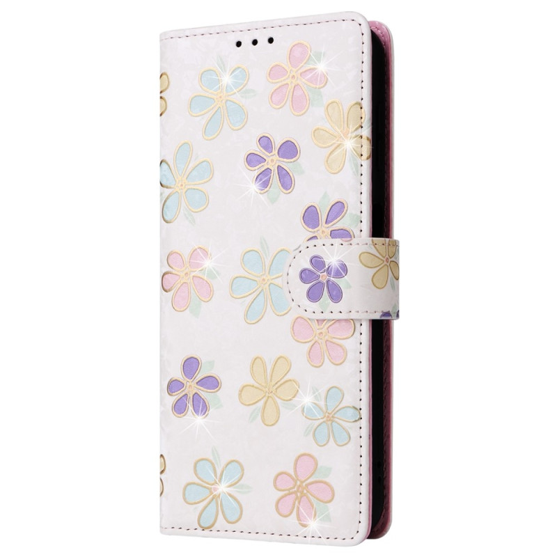 Til Samsung Galaxy A35 Lommebok - deksel Blomster