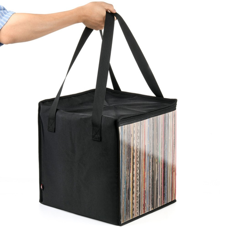Vesken har plass til opptil 50 vinylplater LP Disc Organizer