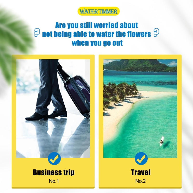 Dobbelkanals vanningstimer Automatisk vanningskontroll