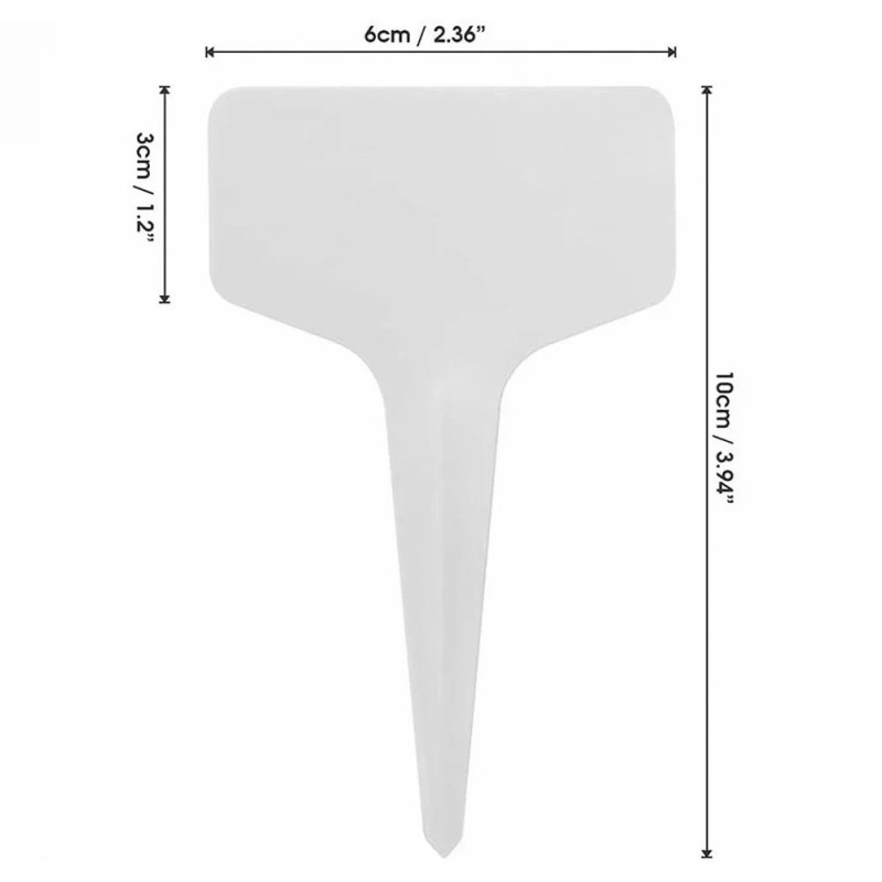 100 pcs T - type Plant Seed Label Reuse Plant Garden Marker