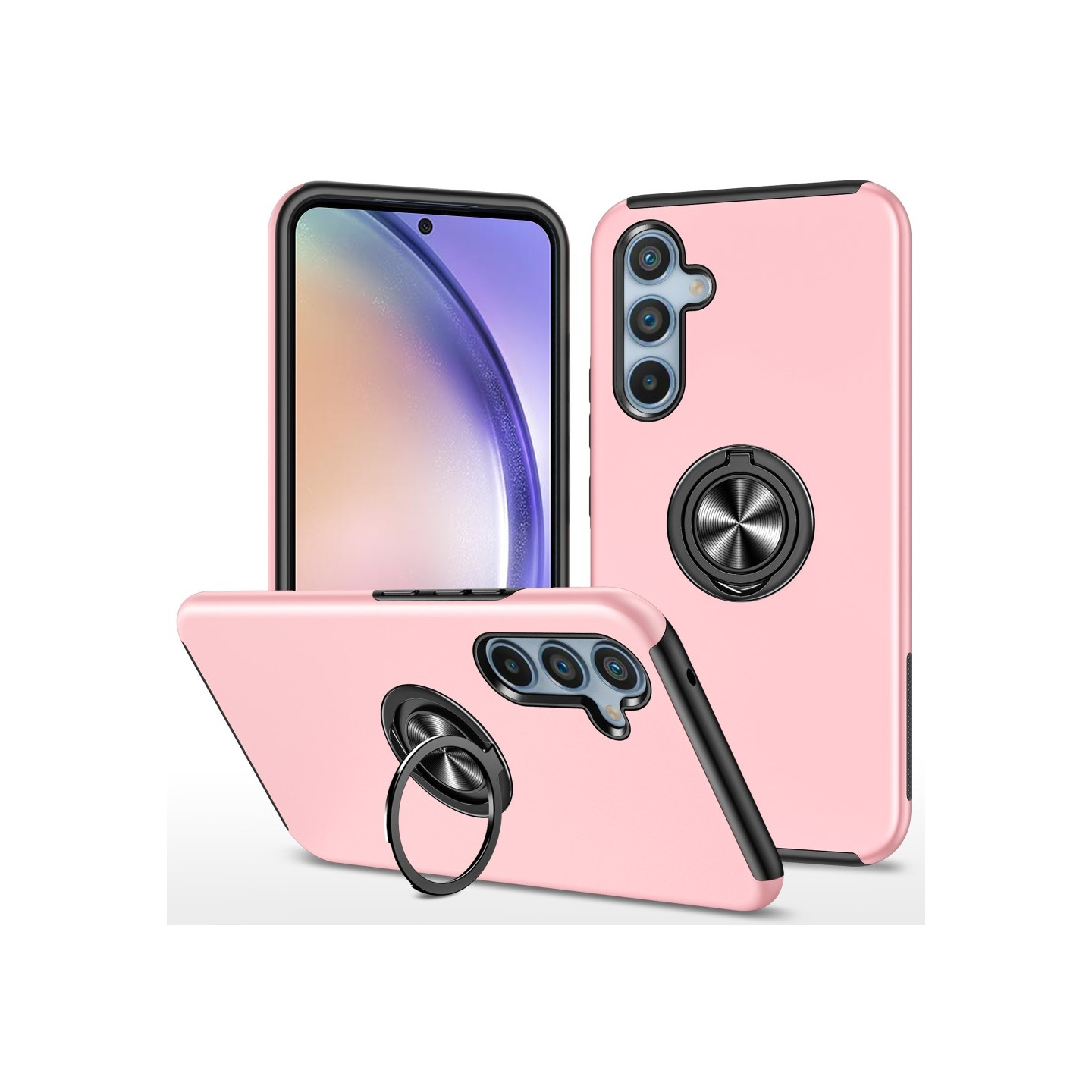 Samsung Galaxy A55 Fingerring Kickstand Hybrid Taske