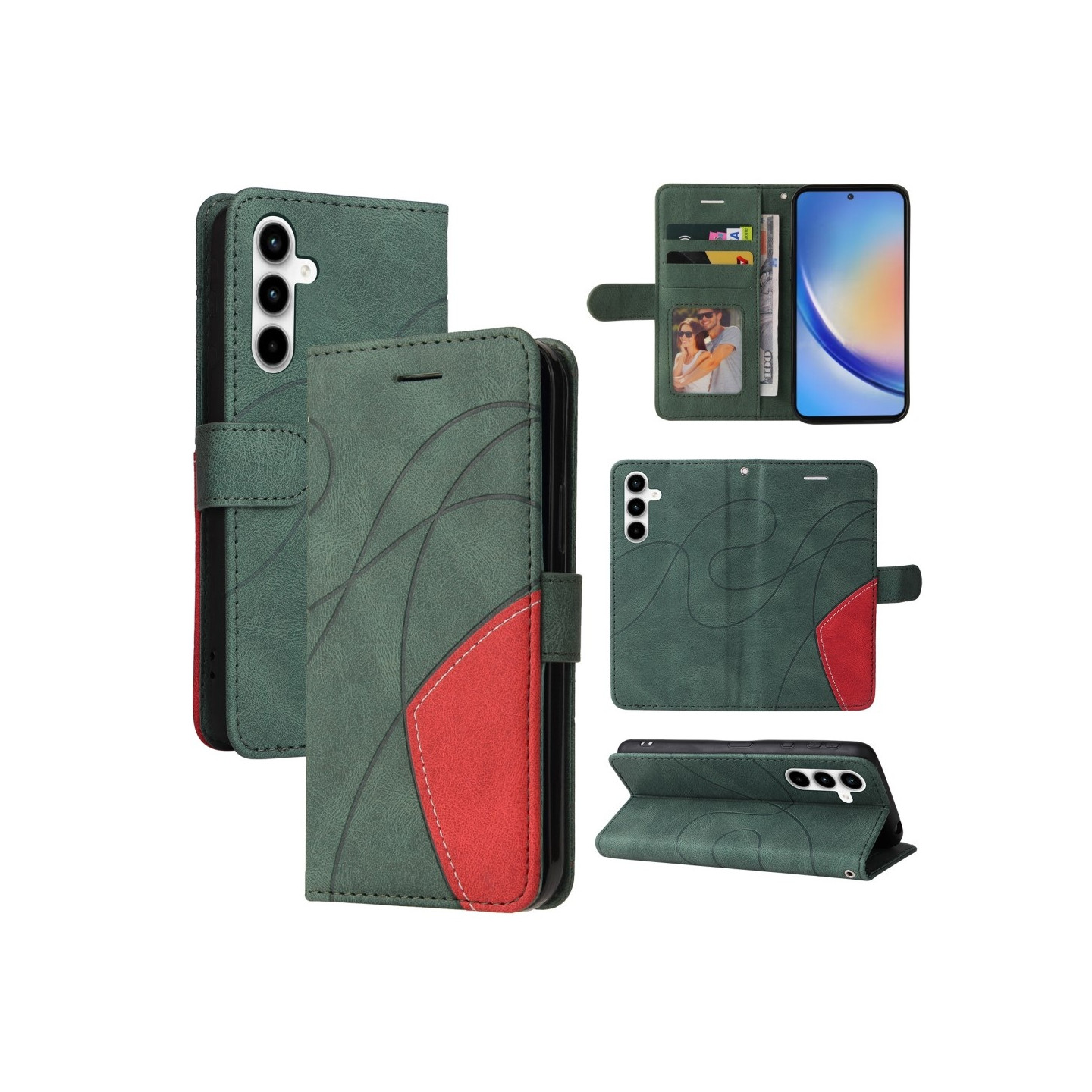 KT Lommebok - deksel til Samsung Galaxy A35 - Grønn