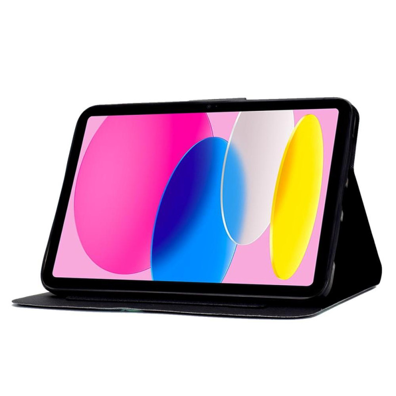 Til iPad 10.9 (2022) Tabletetui Cover Foldbart stativ - Farverig pony