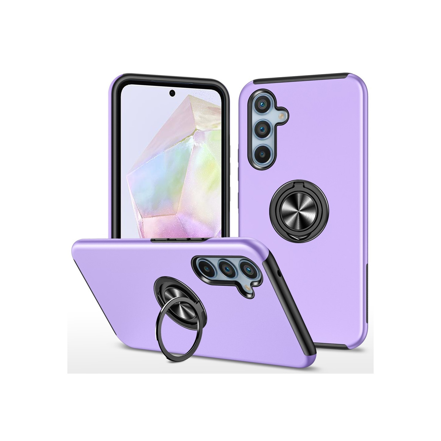 Samsung Galaxy A35 Finger Ring Kickstand Hybrid Case