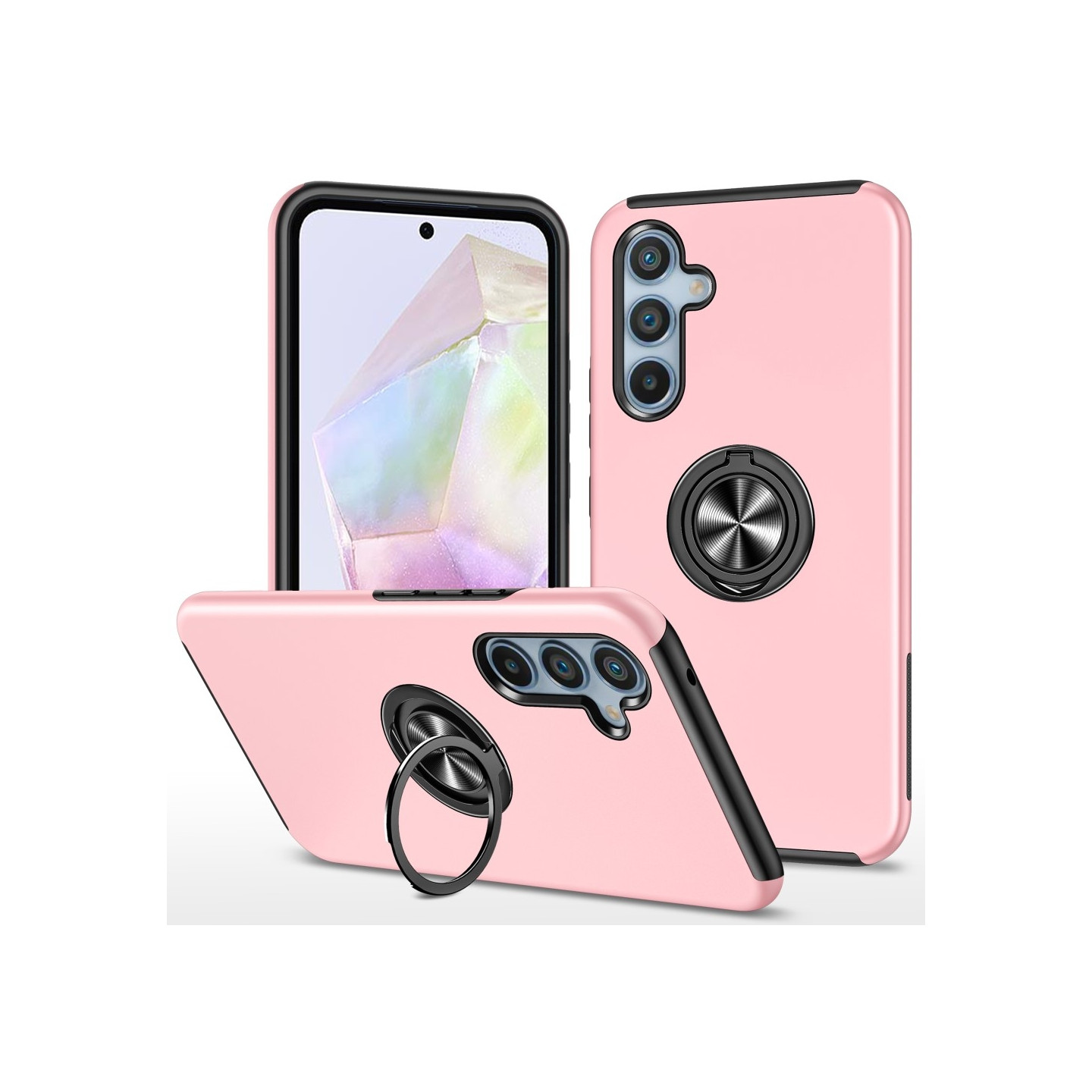 Samsung Galaxy A35 Finger Ring Kickstand Hybrid Case