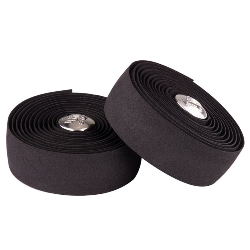 2 Rolls Bicycle Handlebar Anti - Slip Tape Wrap Strap - Black