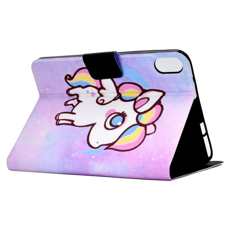 For iPad 10.9 (2022) Tablet Case Cover Foldable Stand - Colorful Pony