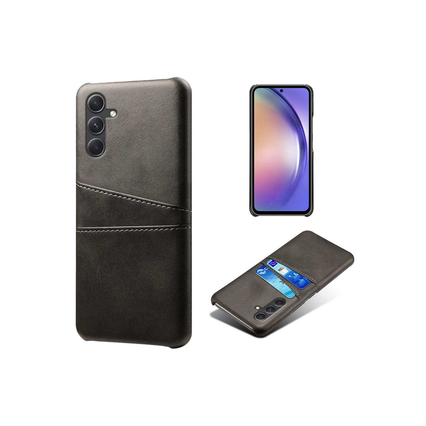 Samsung Galaxy A35 KSQ Pu - nahkapäällysteinen kuori kova kotelo