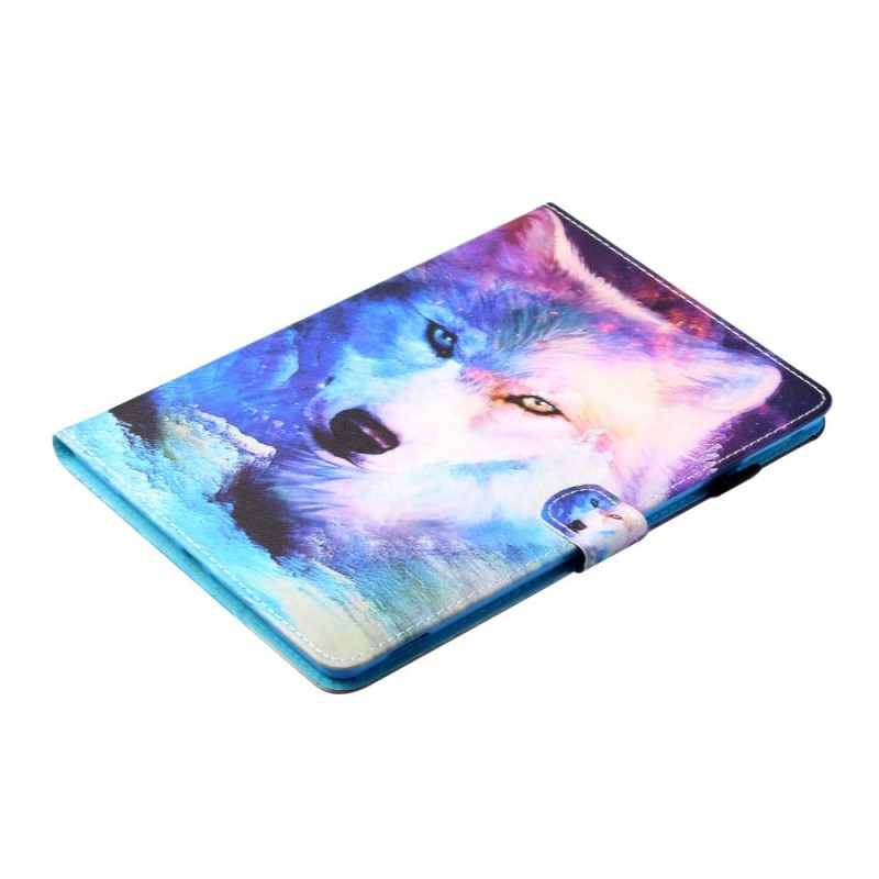 For iPad 10.2 (2021)/(2020)/(2019) Tablet Cover Stand Case - Wolf