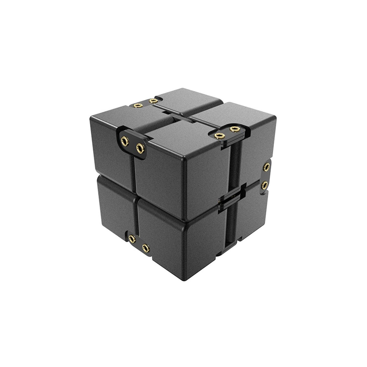 Fidget Toy Infinite Cube Stress Relief Flip Block - Black
