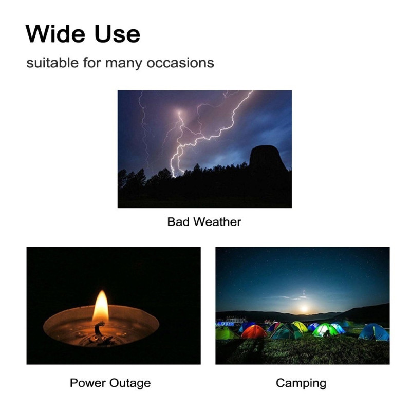 Hand crank Solar FM / AM Radio Flashlight NOAA Power Bank