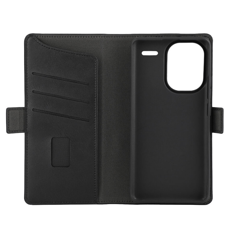 GEAR Wallet cover, sort til Xiaomi Redmi Note 13 Pro+