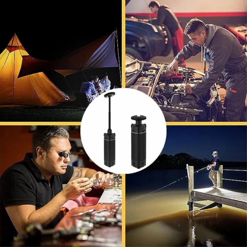 Stativ teleskoplampe Oppladbart utendørs campingtelt