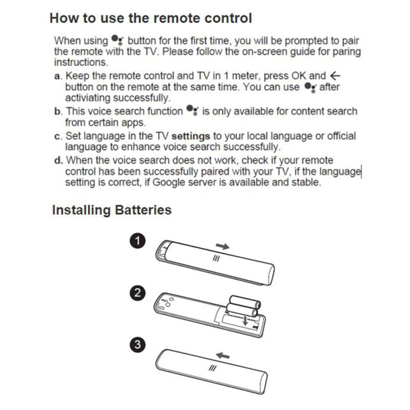 Voice function TV remote control Replacement for RC802V TCL TV FUR6