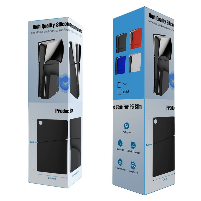 Til Sony PS5 Slim Anti - Scratch Console Protective Case Disc Edition