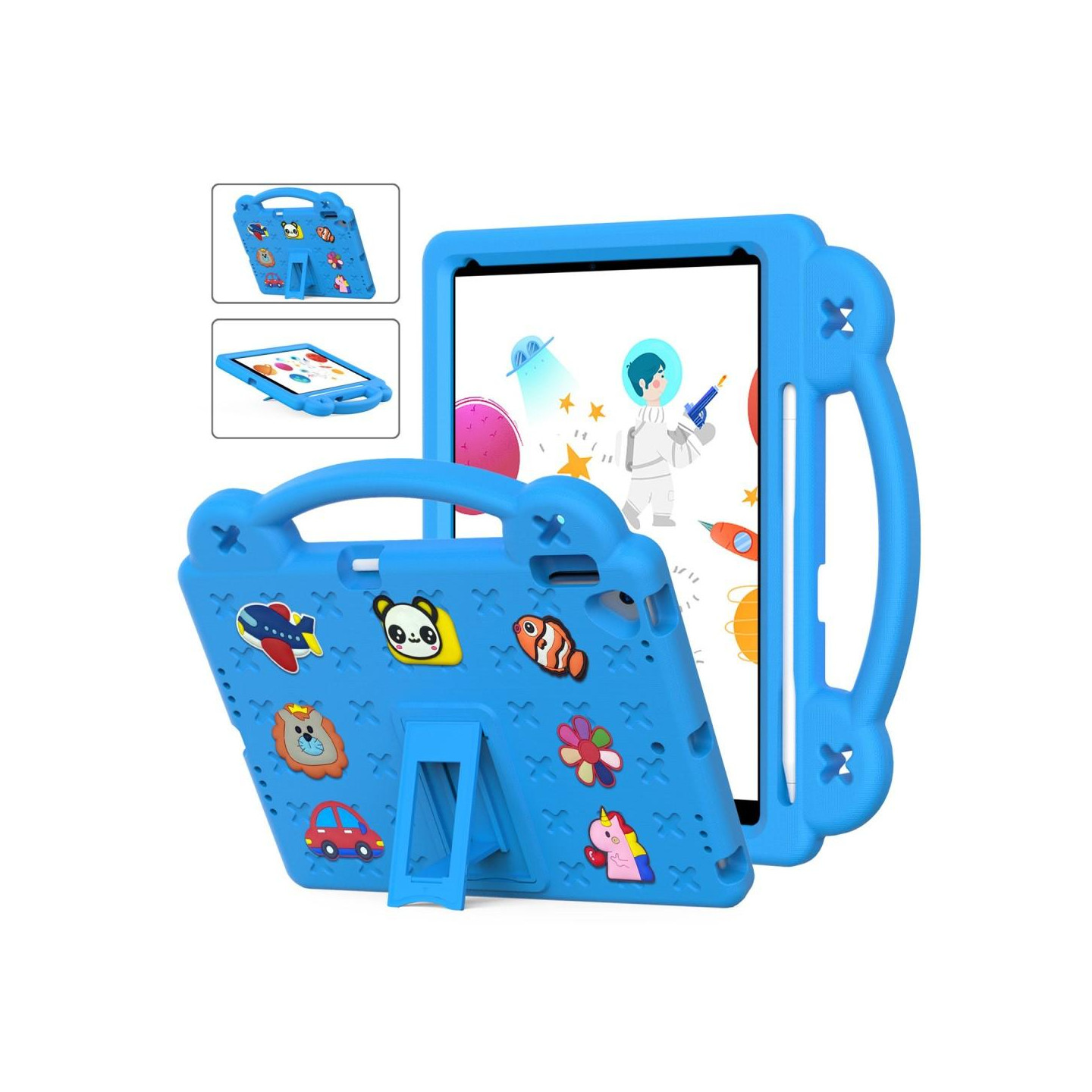 Apple iPad 10.2 2021 2020 2019 Iskunkestävä EVA - vaahtomuovijalustan kuori - Taivaansininen