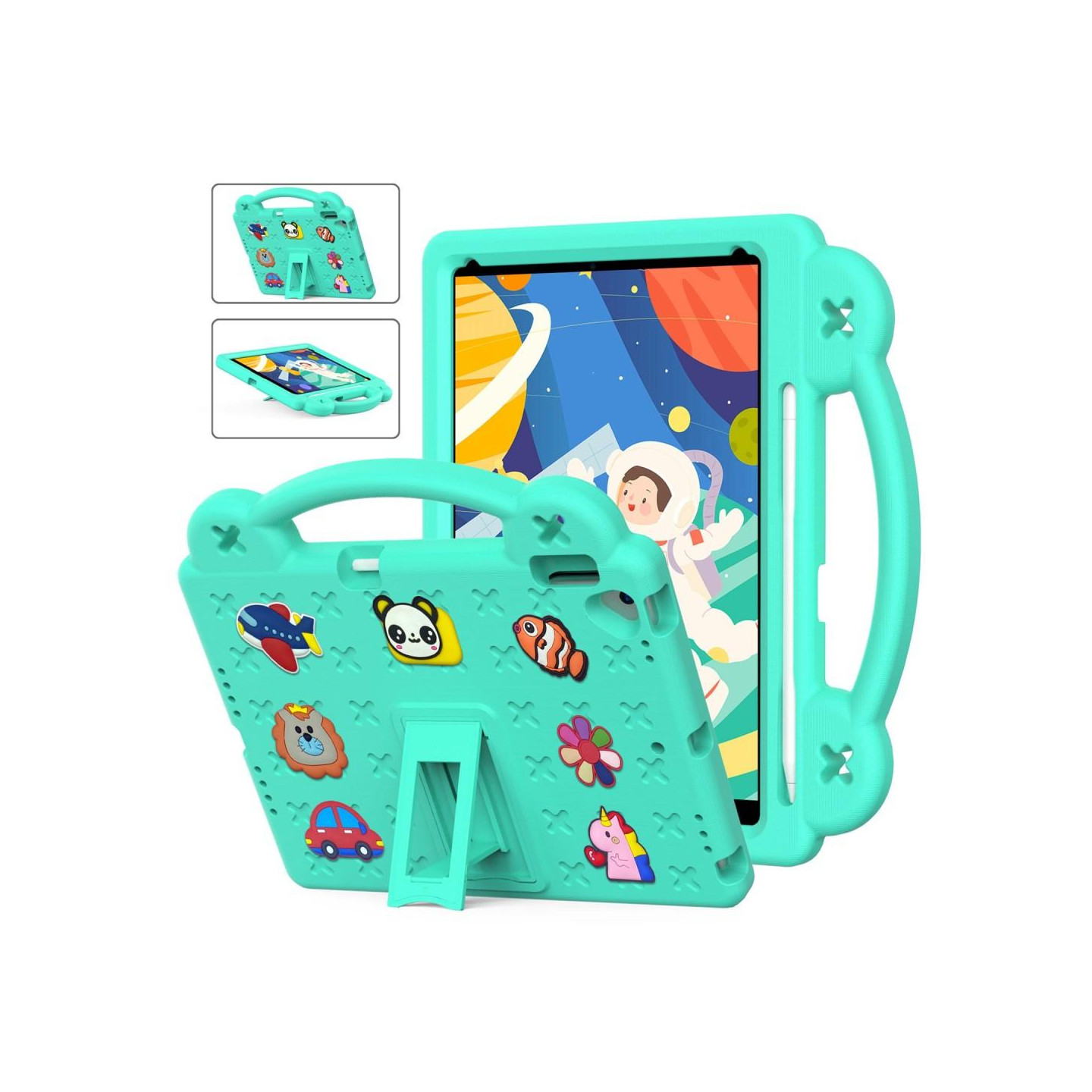 Apple iPad 10.2 2021 2020 2019 Shockproof EVA Foam Stand Shell - Green