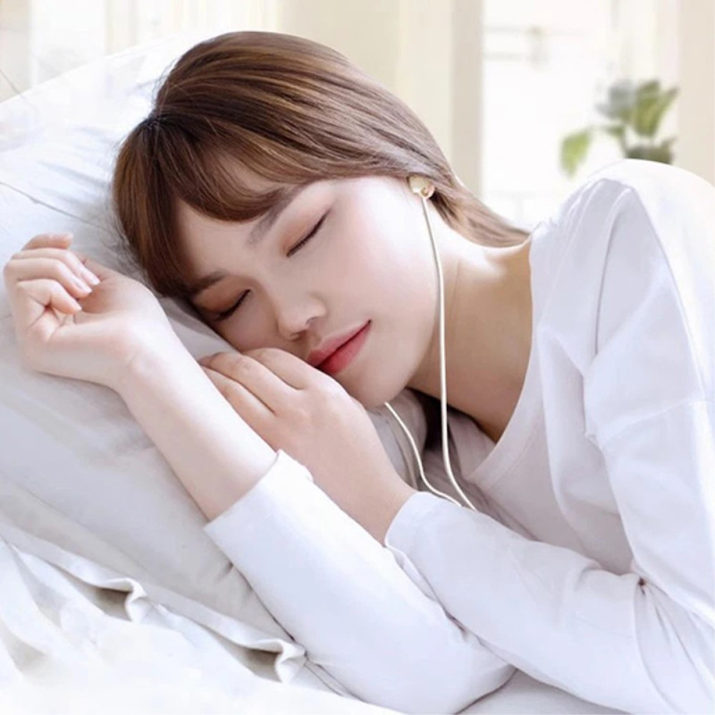 USB - C headset in - ear hovedtelefoner søvn støj isolering - Hvid