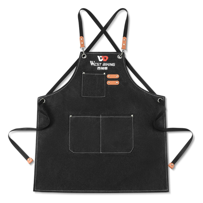 WEST BIKING Apron Canvas Apron for woodworker mechanics